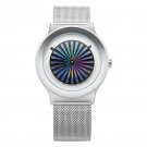Original Creative Design Mens Watches Silver Cool Fashion Quartz Stainless Strap