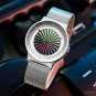Original Creative Design Mens Watches Silver Cool Fashion Quartz Stainless Strap