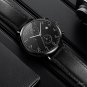 New Business black Watch Men 42mm Strap Dial Plate Mesh Pointer Chronograph