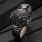 New Business black Watch Men 42mm Strap Dial Plate Mesh Pointer Chronograph