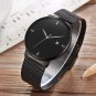 Mens Wrist watches Luxury Mesh Stainless Steel Crystal Clock Calendar 11S9685G03