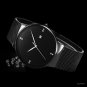 Mens Wrist watches Luxury Mesh Stainless Steel Crystal Clock Calendar 11S9685G03