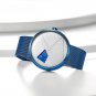 Men Watches 44mm Dial Plate Mesh Strap Stainless Steel Single Needle Quartz 11S9801G03