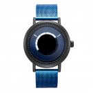 Creative Design Original Mens Blue Watches Fashion Mesh Strap Quartz Clock