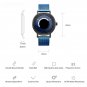 Creative Design Original Mens Blue Watches Fashion Mesh Strap Quartz Clock