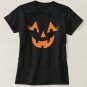 Girly Jack O Lantern Pumpkin Face Halloween T-Shirt