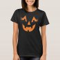 Girly Jack O Lantern Pumpkin Face Halloween T-Shirt