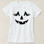 Girly Jack-o-lantern Pumpkin Face Halloween T-Shirt