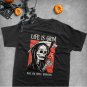 Life Is Grim Funny Grim Reaper Punny Halloween T-Shirt