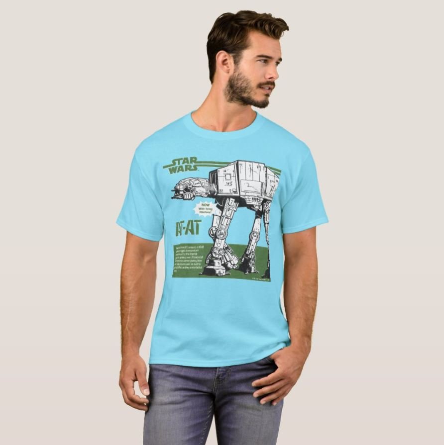 Vintage Star Wars AT-AT Walker Model Box Art T-Shirt