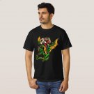 Santa Claus On A Flying Dragon Carrying Gifts T-Shirt