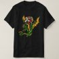 Santa Claus On A Flying Dragon Carrying Gifts T-Shirt