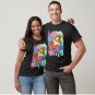 Abstract Face Colorful Artsy Fun Whimsical Modern T-Shirt