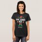 Cool aunty elf family matching christmas name T-Shirt