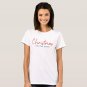 Family Christmas  Modern Minimalist Family Name T-Shirt