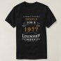 80th Birthday Add Name Year Legendary Black Gold T-Shirt