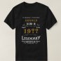 80th Birthday Add Name Year Legendary Black Gold T-Shirt