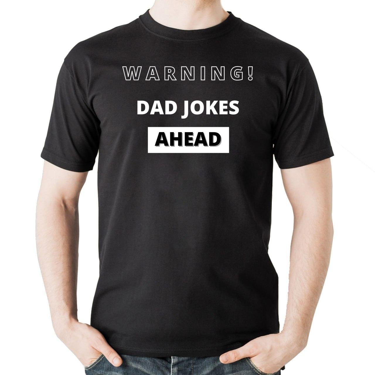 Warning Dad Jokes Ahead Funny Quote Long Sleeve T-Shirt