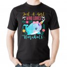 Just A Girl Who Loves Narwhals Narwhale Animals Fish Narwhal T-Shirt