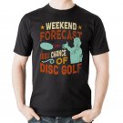Funny Disc Golf Weekend Forecast - Frisbee disc Premium T-Shirt