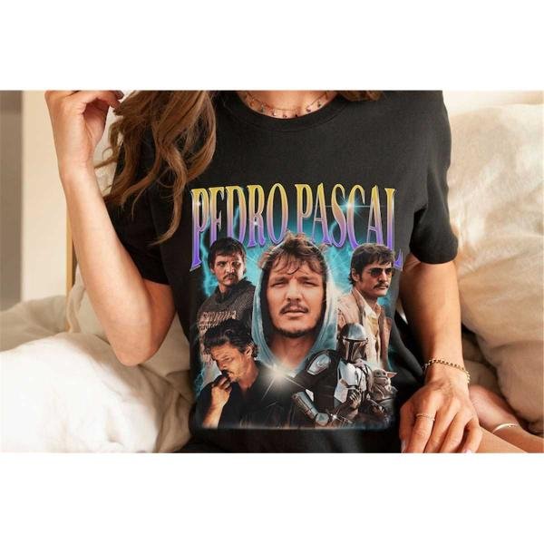 Actor Pedro Pascal Shirt Retro 90s, PEDRO PASCAL Shirt, Javier Pea, Narco Pedro Pascal Fans Gift