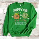 Happy Go Vintage St Patrick's Day Shirt, Retro Saint Patrick's Day Shirt, Day Drinking Shirt, Retro 