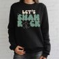 Lucky Clover Sweater, Lets Shamrock Sweatshirt, St Patricks Day Sweatshirt, Lucky Pullover, Womens S