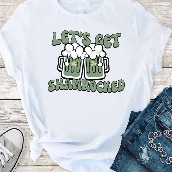 Lucky Clover Sweater, Lets Get Shamrocked Sweatshirt, St Patricks Day Sweatshirt, Lucky Pullover, Wo