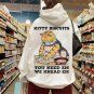 Gift for Cat Owner, Kitty Biscuits Sweatshirt Unisex - Cat Making Biscuits Vintage Art, You Need Em 