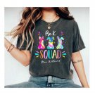 Personalized Name Bunny Teacher Shirt, Pre-K Easter Teacher Shirt, Teacher Easter Gift, Custom Teach