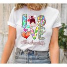 Bunny Teacher Shirt, Love Teacher's Life, Teacher Easter Gift, Custom Teacher Shirt, Cute Easter Shi