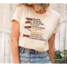 Black Woman Shirt Black Girl Magic T-Shirt Proud Afro Woman TShirt Women Afrocentric Tee Black Queen