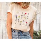Wildflower Shirt Botanical Shirt Womens Wildflowers Graphic Tshirt Boho Botanical Chart T-shirt Bota