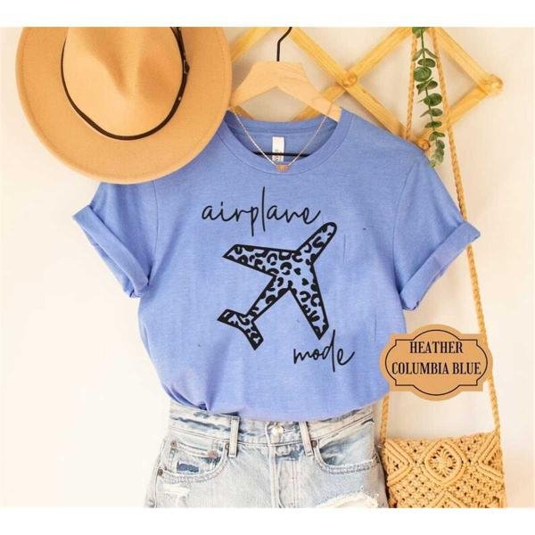 Leopard Airplane Sweatshirt, Airplane Mode Sweatshirt, Travel Shirt, Gift for Traveler, Adventurer G