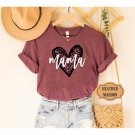 Heart Mama Shirt, Leopard Heart Mama Shirt, Mama Leopard Shirt, Mommy Shirt, Leopard Mom Shirt