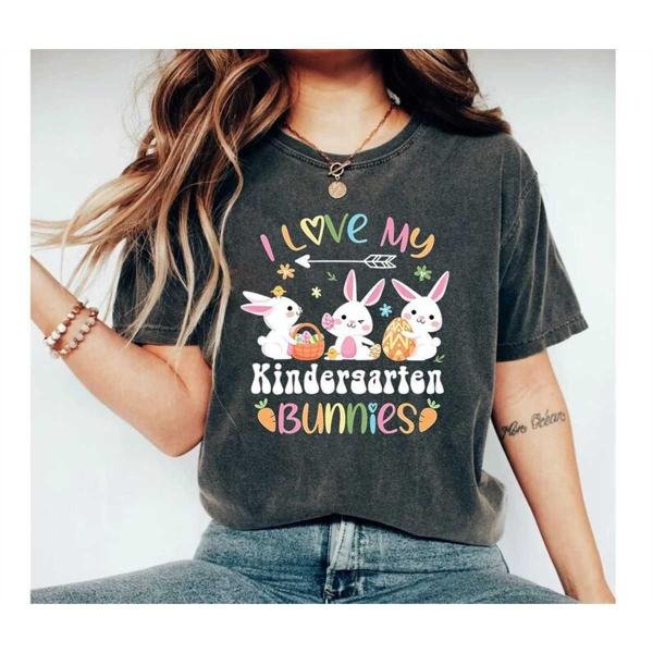 Personalized Bunny Teacher Shirt,Teacher Easter Gift,Custom Teacher Shirt, Teacher Easter Shirt
