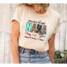 Personalized Grandma Shirt Custom Blessed To Be Called Nana Kids Art Flower Nana T-Shirt Custom Gran