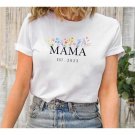 Mama Est Floral Shirt Mama Flower Tshirt  T-Shirt