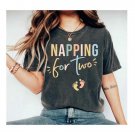 Pregnancy Reveal, Napping For Two Funny Pregnancy Announcement Shirt, New Mom Tee, Pregnant Shirt