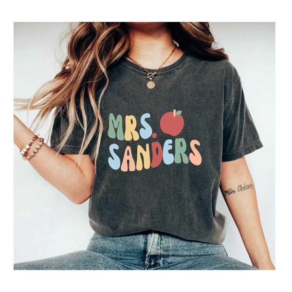 Customized Name Teacher Shirt, Personalized Teacher Shirt, Custom New Elementary Teacher Name Tee