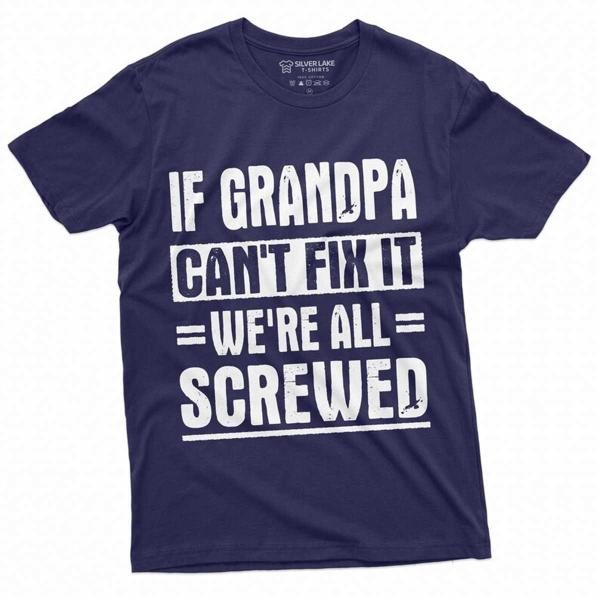 Men S Grandpa Fix It Funny Shirt Gift For Grandfather T-Shirt