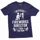 Funny 4th Of July T Shirt Fireworks Director I Run T-Shirt