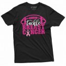 Tackle Breast Cancer T Shirt Womens Mens Unisex Awareness Tee T-Shirt