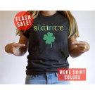 Slainte Saint Patricks Day Shirt Shamrocks Clover Gift Lucky Vibes Gift Happy Patricks Day Tee Irish