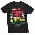 Juneteenth T Shirt 1865 Black Freedom Tee Shirt Jubilee Day T-Shirt