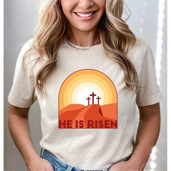Matthew 21:6 Bible Verse Shirt, He Is Risen Cute Christian Shirt, Cross Christ Tee, Jesus Lover Outf