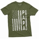 Usa Flag Papa Tee Shirt Men S Fathers Day Dad T-Shirt