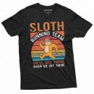 Sloth Running Team Funny Tee Shirt Running Runner Marathon T-Shirt