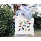 Types Of Frogs Tote Bag, Colorful Frogs Tote Bag, Patterned Frogs Tote Bag, Funny Frog Garden Tote B