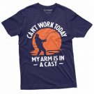 Men S Funny Fishing T Shirt Can T Work Today My Arm T-Shirt